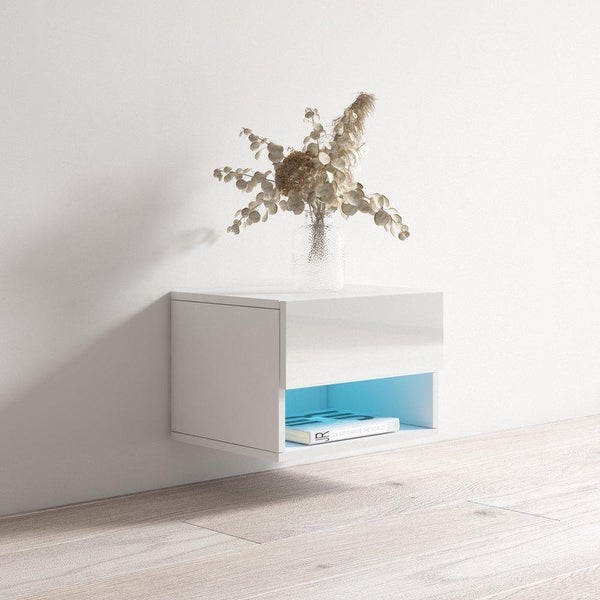 Air Modern Wall-mounted Floating Nightstand - - 35087513