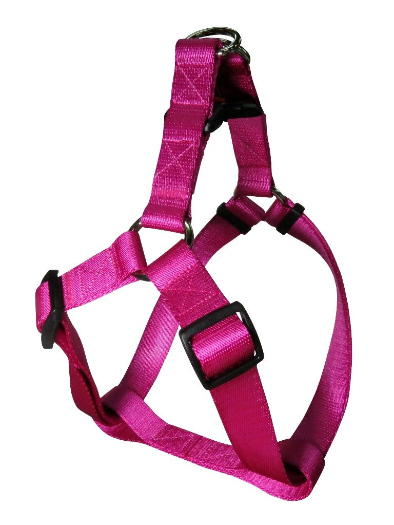 HDP STEP IN Dog Pet Harness 2 in one Walk Adjustable car travel harness Size:Medium Color:Raspberry