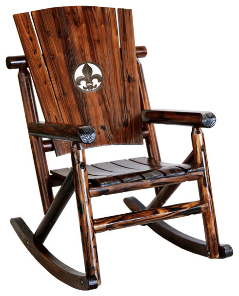 Char Log Rocker   Rustic   Rocking Chairs   by Leigh Country  Houzz