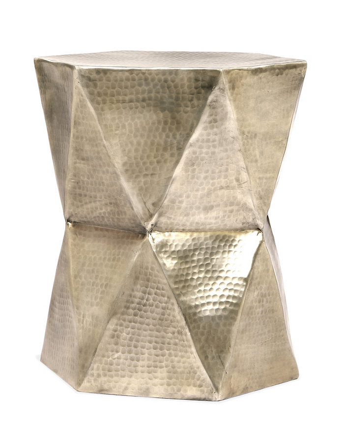 Furniture Olivia Geometric End Table