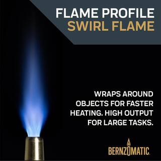 Bernzomatic Advanced Performance Torch with Instant StartStop Ignition Compatible with Map-Pro and Propane Gas TS4000T