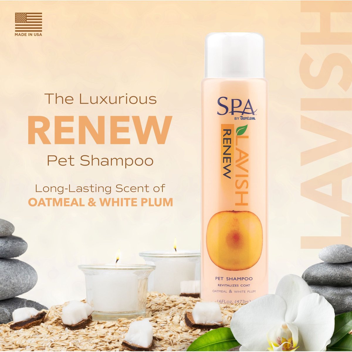 TropiClean Spa Renew Shampoo for Dogs and Cats