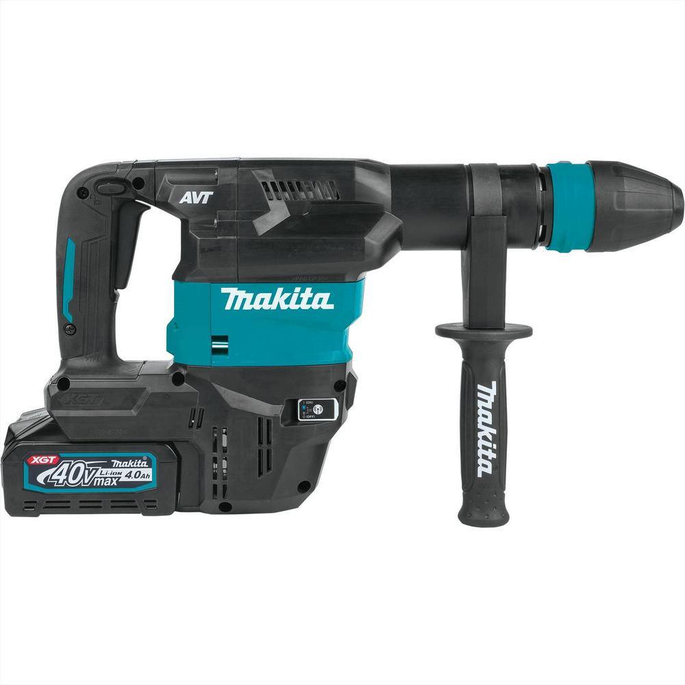 Makita 40V Max XGT 19-12 in. Brushless 15 lbs. AVT Demolition Hammer Kit AWS Capable (4.0 Ah) with bonus XGT 4.0Ah Battery GMH01M1-BL4040