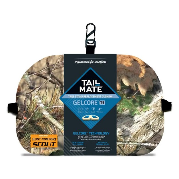 Tail Mate Gelcore Outdoor Tree Stand Seat Cushion For Hunting And Fishing Mossy Oak Break Up Country