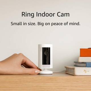 Ring Indoor Cam (1st Gen) - Plug-In Smart Security Wifi Video Camera with 2-Way Talk and Night Vision White 8SN1S9-WEN0