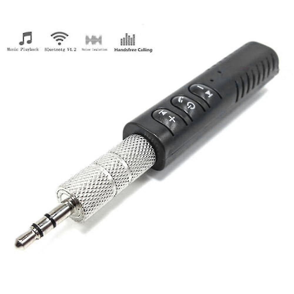 Bluetooth-compatible Transmitter Auto Music Receivers 3.5mm Jack Aux Car Bluetooth-compatible Adapter Handsfree Call