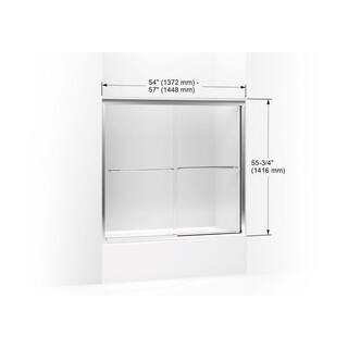 KOHLER Revel 48 in. x 70 in. Frameless Pivot Shower Door in Bright Polished Silver with Handle 707551-L-SHP