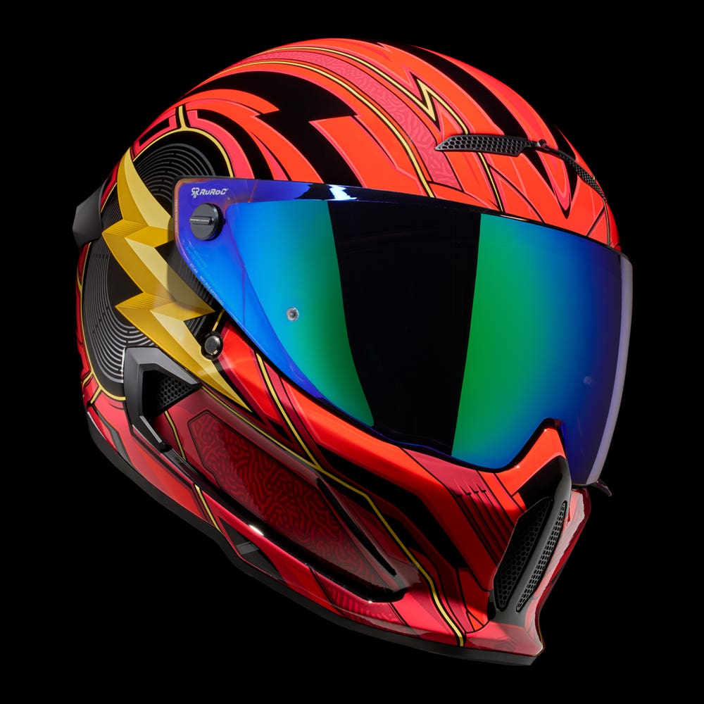 Ruroc |  ATLAS 4.0 The Flash | Full Face Bluetooth Motorcycle Helmet | Ruroc