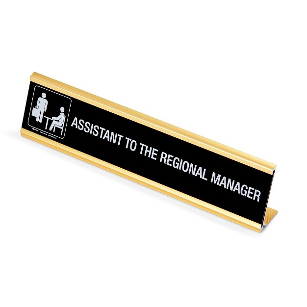 Just Funky The Office Assistant To The Regional Manager Desk Plate Measures 10 X 2 Inches