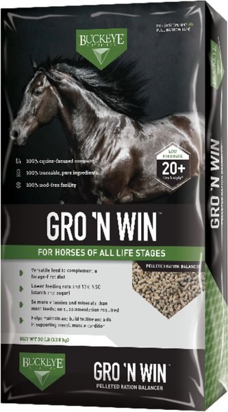 Buckeye Nutrition Gro 'N Win Pelleted Horse Feed