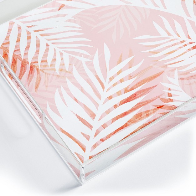 Gale Switzer Tropical Bliss Pink Acrylic Tray Deny Designs