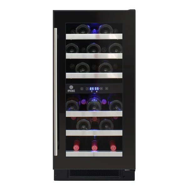 28-Bottle Dual-Zone Wine Cooler