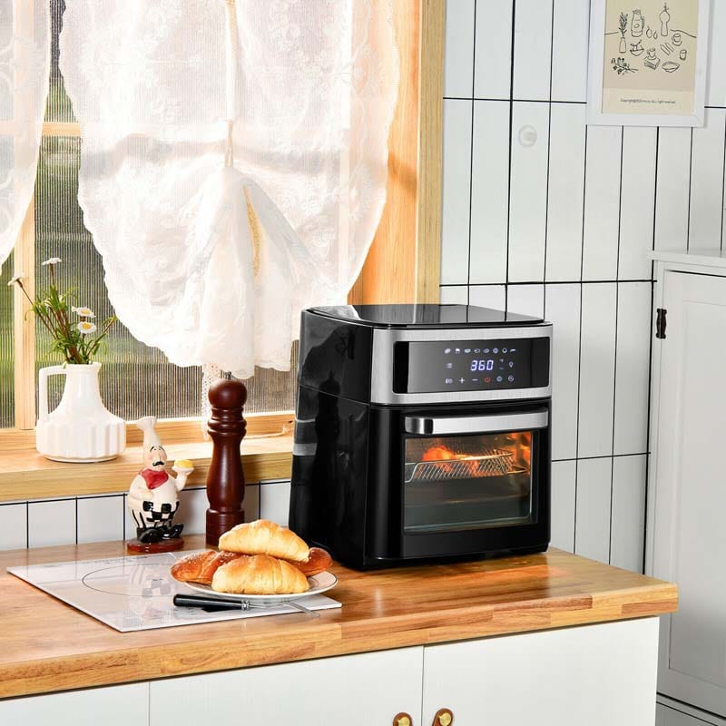 13.7 QT Air Fryer Toaster Oven, 8-in-1 Convection Countertop Oven 1700W with Touch Screen & 8 Presets