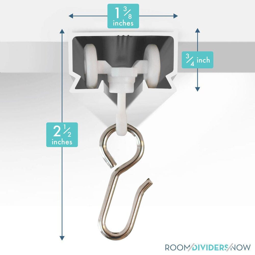 Ceiling Track Room Divider: Ceiling Curtain Track up to 36ft