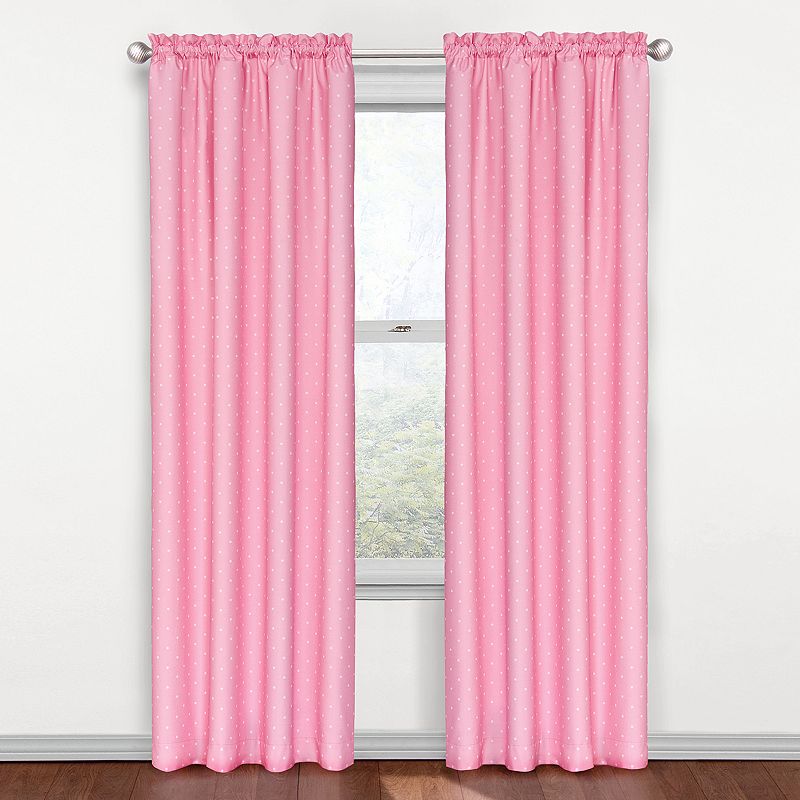 eclipse Kids Polka Dots Light-Filtering 1-Panel Window Curtain