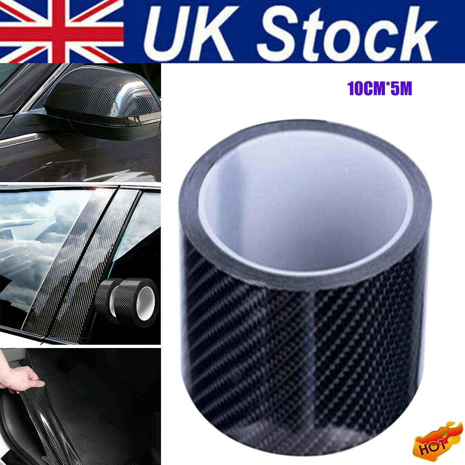 Car Carbon Fiber Vinyl Film Sticker Door Sill Scuff Anti Scratch Tape Protection