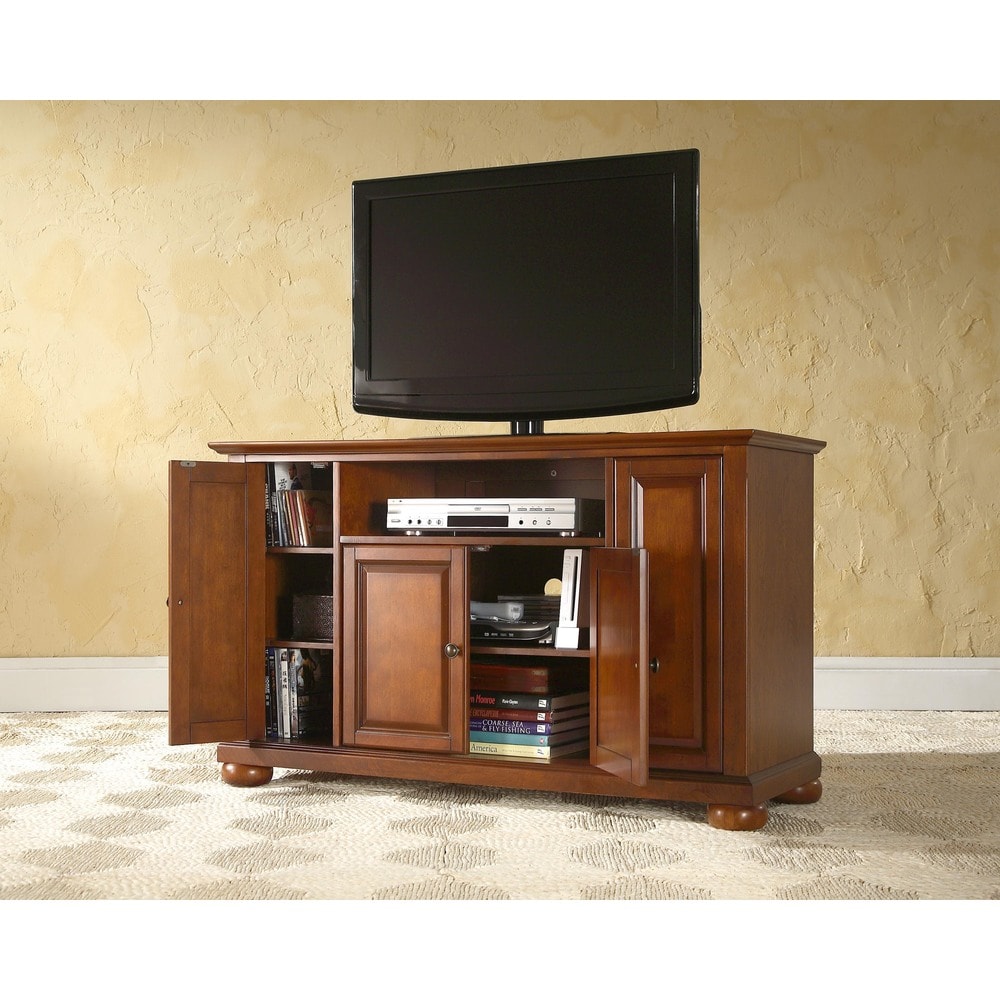 Alexandria Cherry Finish Wood 48 inch TV Stand