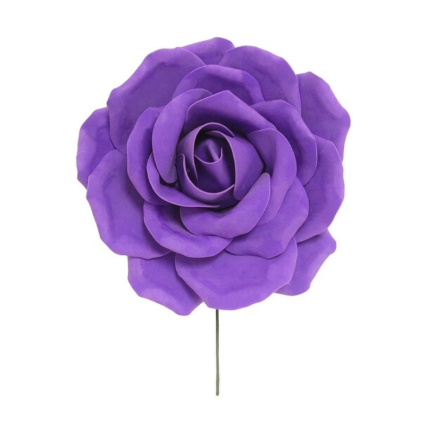 Set of 2 Large Foam Rose Stem Wall Decor Backdrop Art Crafts 16in