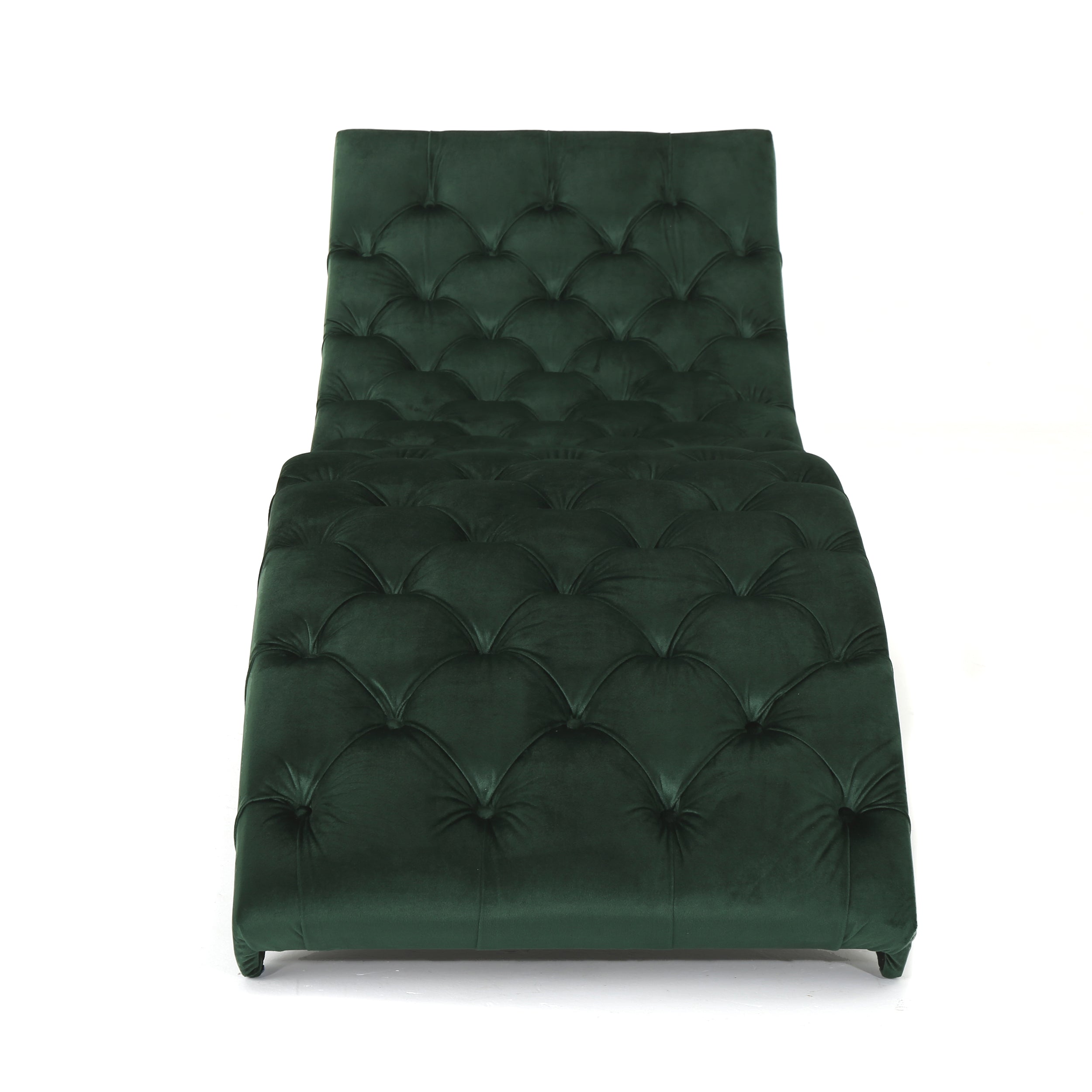 Grasby Tufted New Velvet Chaise Lounge