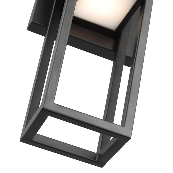  10W LED Small Wall Lantern Matte Black Finish Shopping - The Best Deals on Outdoor Wall Lanterns | 39388114