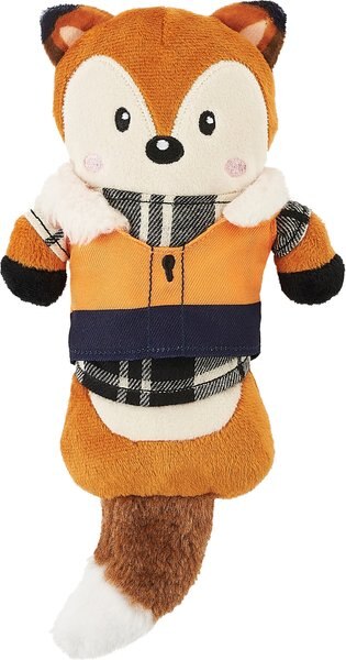 Frisco Fall Hipster Fox Plush Kicker Cat Toy with Catnip