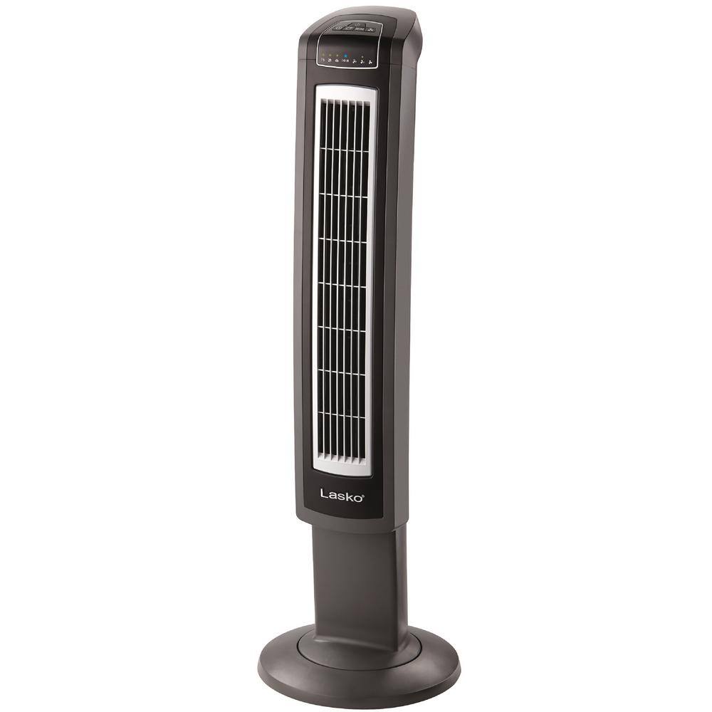 Lasko 42 in. Electronic Oscillating 3-Speed Tower Fan with Remote Control and Fresh-Air Ionizer 2559