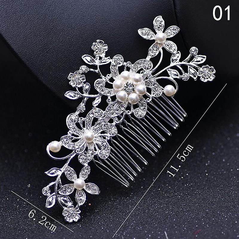 Wedding hair combs charm pearls bridal hair accessories