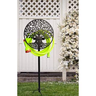 Cubilan Garden Hose Holder Tree Life - Outdoor Hose Hanger Freestanding - Metal Hose Reel Wall Monted for Outside B0B7BJFMQ8