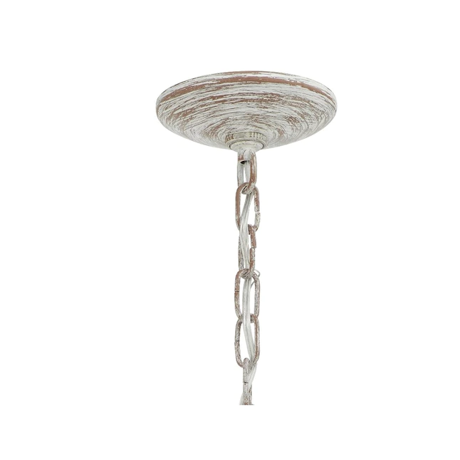 Kichler 82289 Kona Cay 3-Light Distressed Antique White Coastal Frosted Glass Bowl Pendant Light