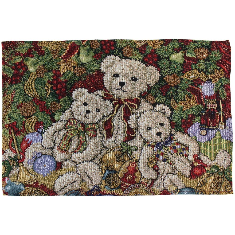 Violet Linen Seasonal Xmas Christmas Holiday Tapestry Pattern  13\