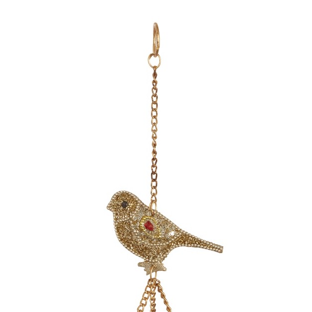 Iron Eclectic Birds Windchime Gold Olivia amp May