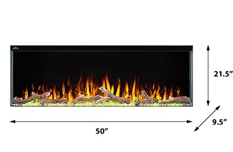 Napoleon TriVista 50Inch Electric Fireplace  NEFB50H3SV