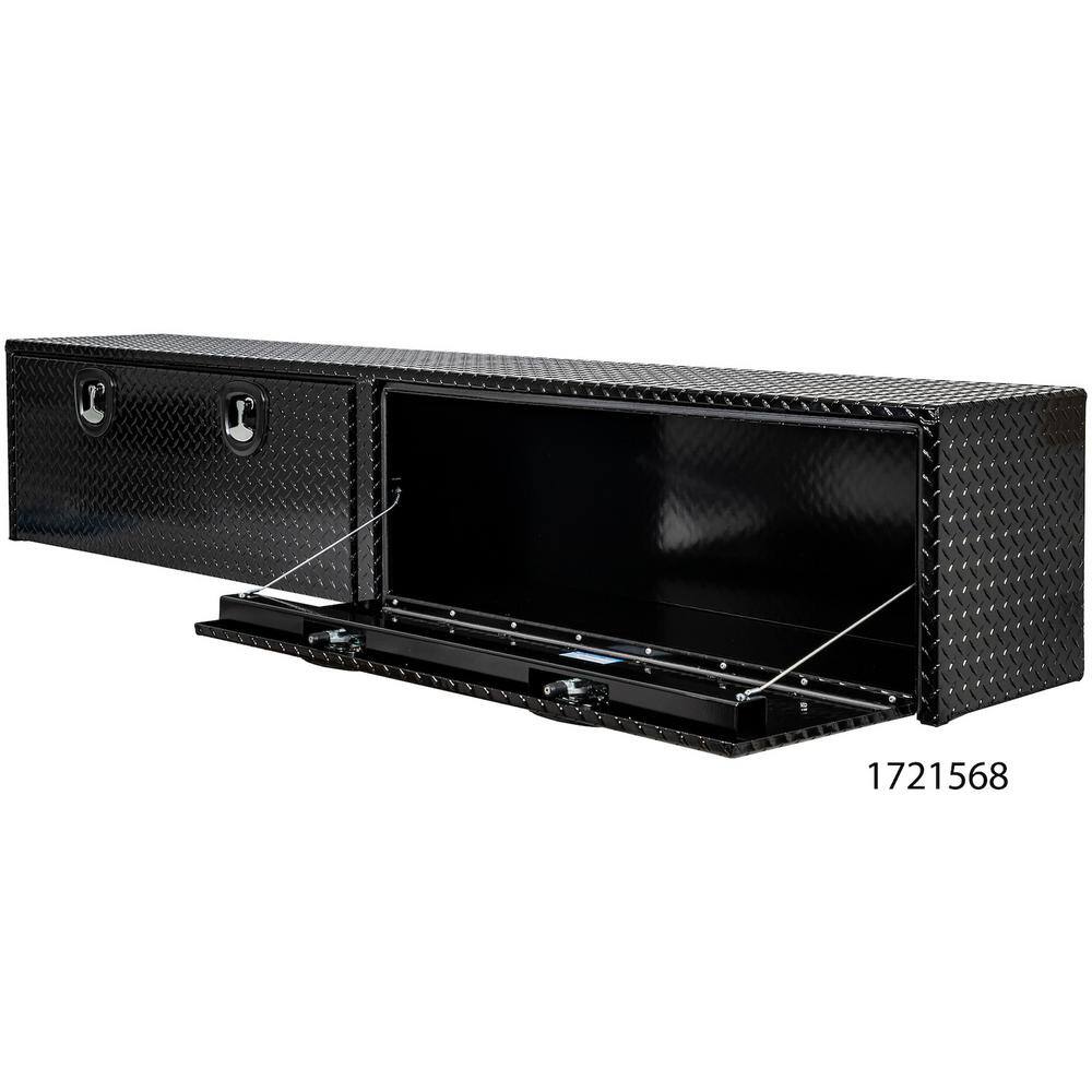 Buyers Products Company 96 in. Black Diamond Tread Aluminum Top Mount Truck Tool Box 1721568