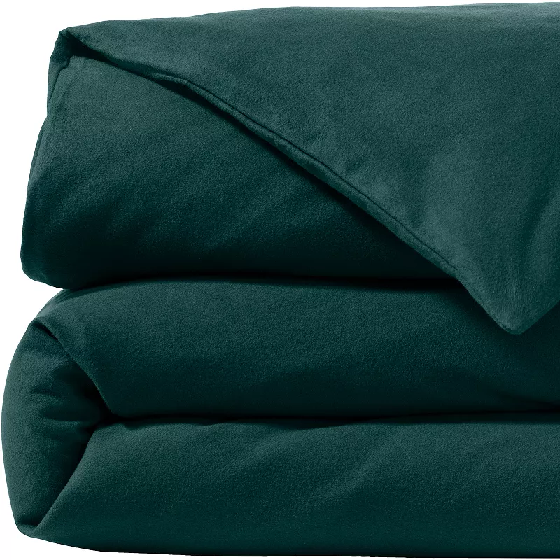 Lands' End Velvet Flannel Solid Duvet Cover