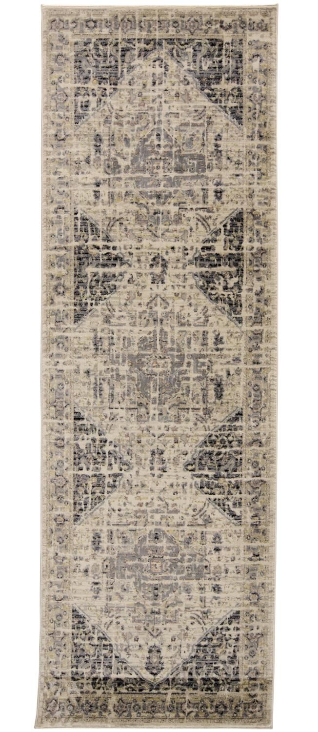 Huron Gray and Brown Rug by BD Fine