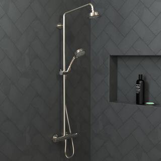 Hansgrohe 3-Spray Patterns with 4.3 in. Single Wall Mount Handheld Adjustable Shower Head in Chrome 04753000