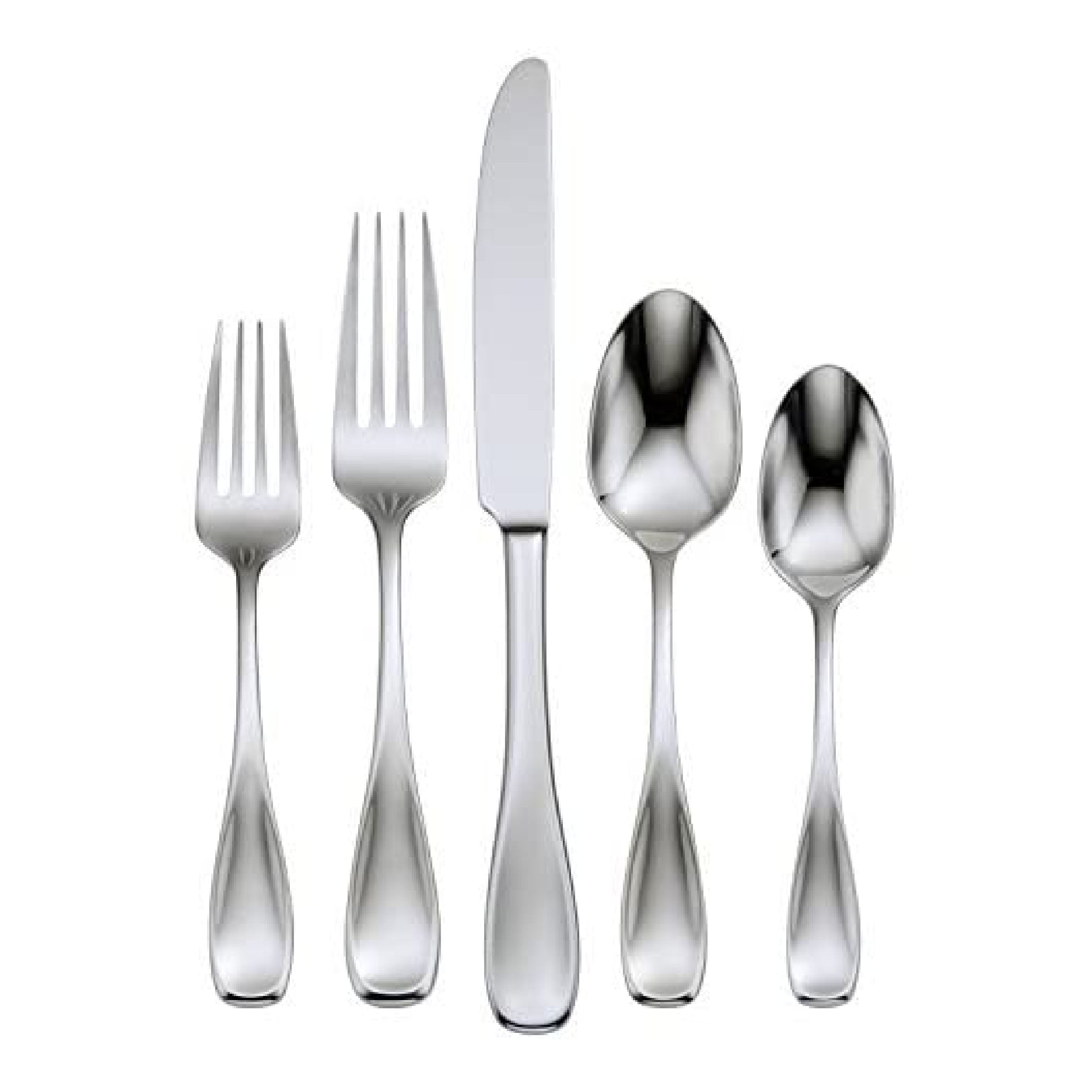 Brushed Satin Voss 45 Piece Everyday Flatware Set