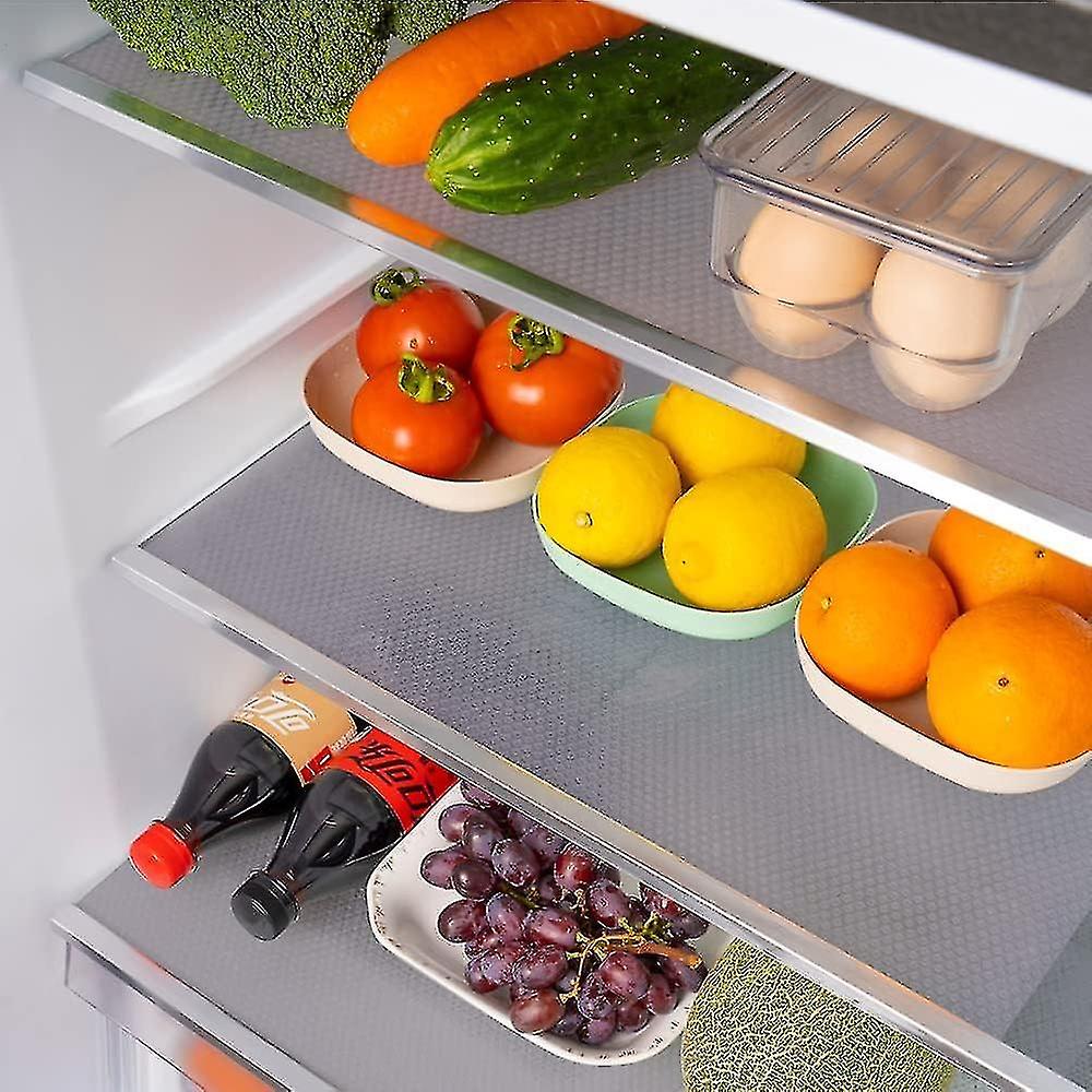 4pcs Refrigerator Mats，washable Fridge Liners And Mats New Home Must Haves Refrigerator Shelf Liners