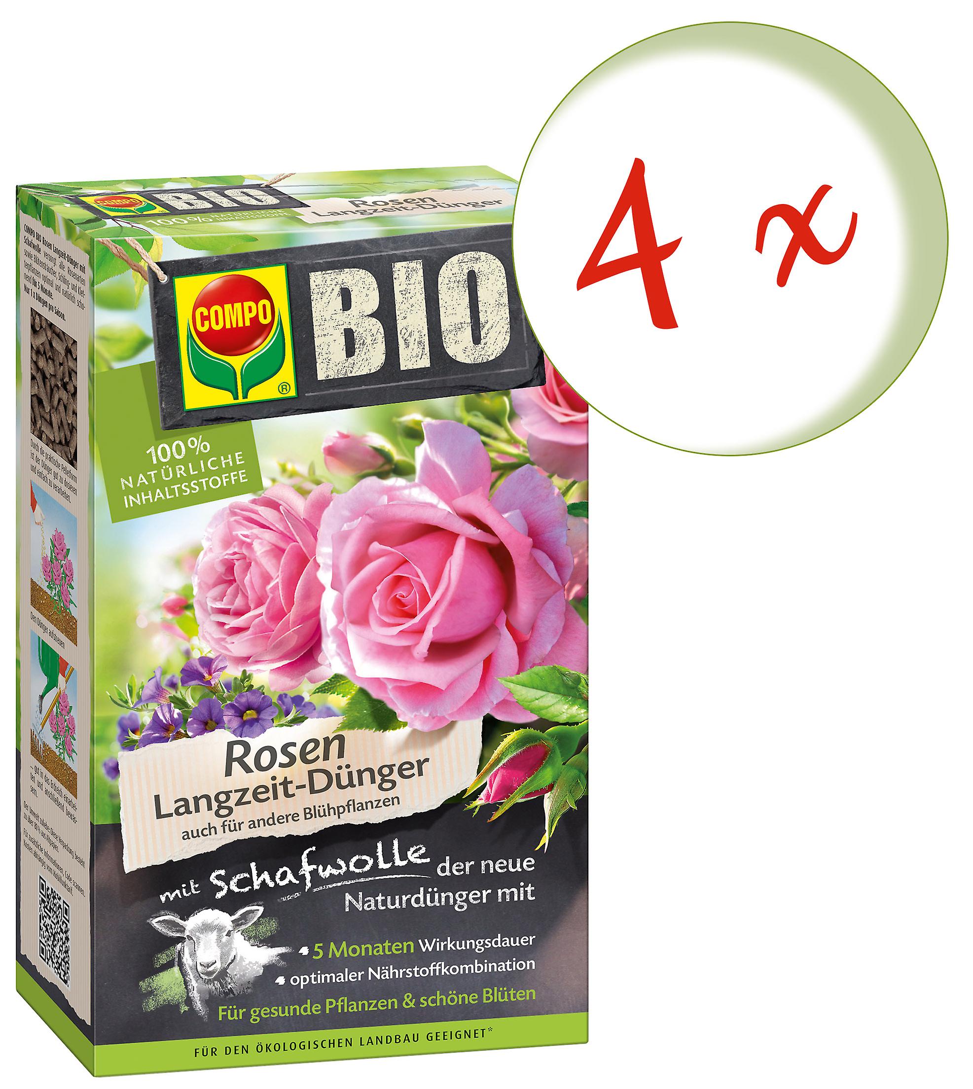 4 x COMPO BIO Rose Long-Term Dyes with Sheep's Wool， 750 g