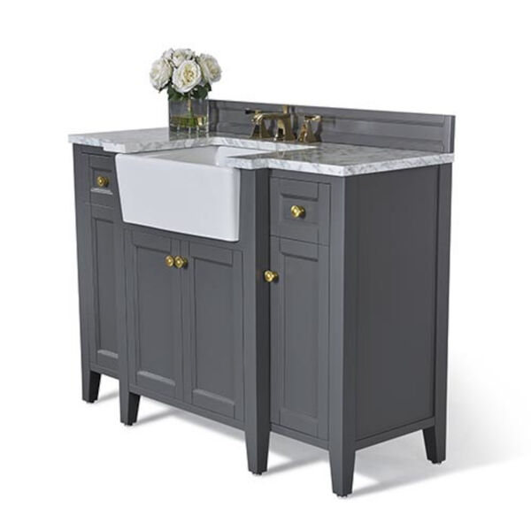 Adeline Sapphire 48-Inch Vanity Console with Farmhouse Sink