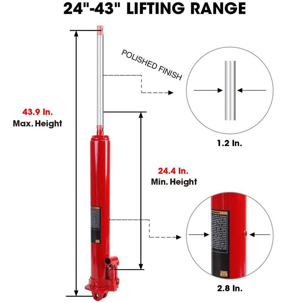 Big Red 3-Ton Long Ram Jack T30306