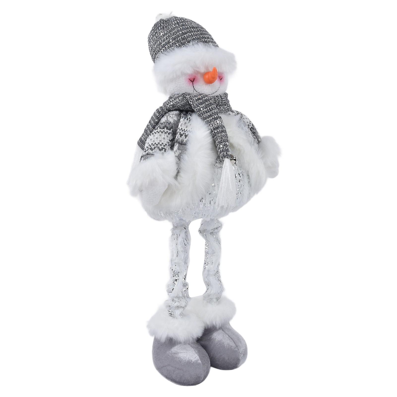 Retractable Snowman Dolls Christmas Ornaments Christmas Snowman Toy For Gifts Decoration