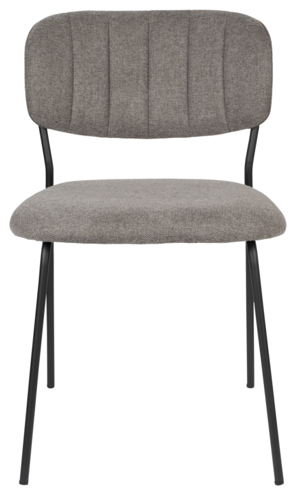 Minimalist Upholstered Dining Chairs (2)  DF Jolien   Midcentury   Dining Chairs   by Oroa   Distinctive Furniture  Houzz