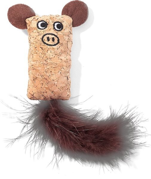 Litterbox.com Cork Pig Cat Toy