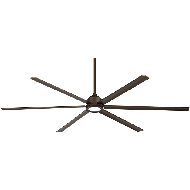 Casa Vieja Bravo Modern Industrial Large Indoor Outdoor Ceiling Fan With Led Light Remote Oil Rubbed Bronze Damp Rated For Patio Exterior House