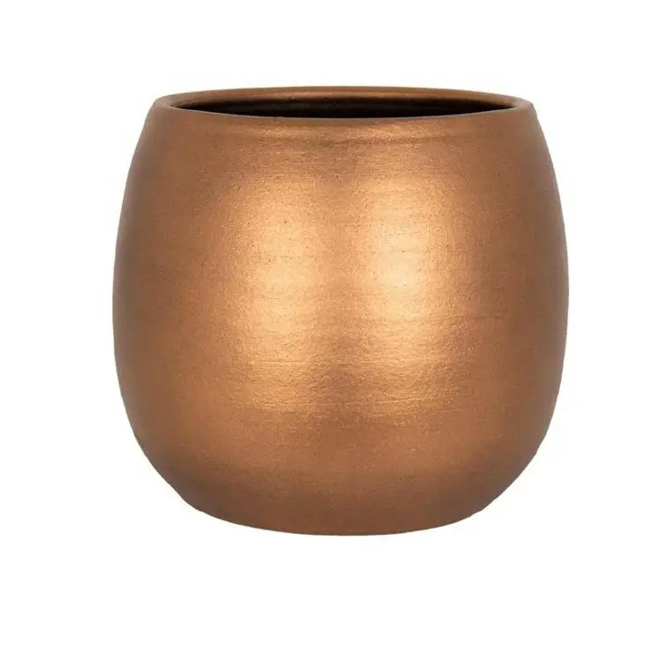 Glossy Polished  Metal Planter Home Indoor Outdoor Garden Usage Customized Size Metal Planter