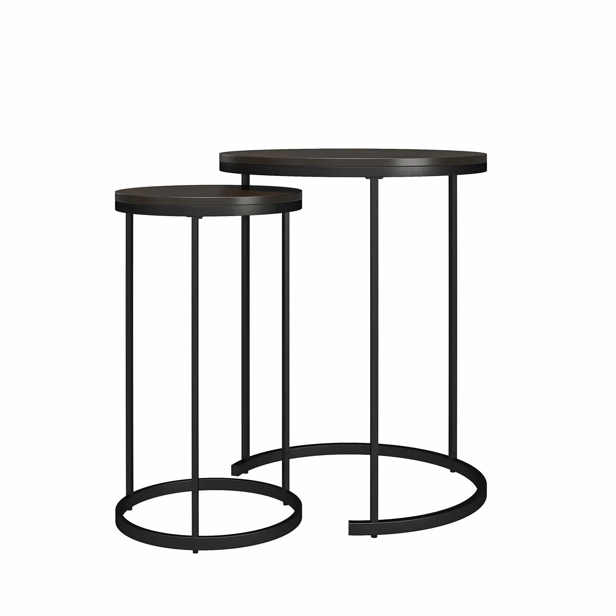 Camdale Espresso 4-Piece Nesting Coffee and End Table Bundle