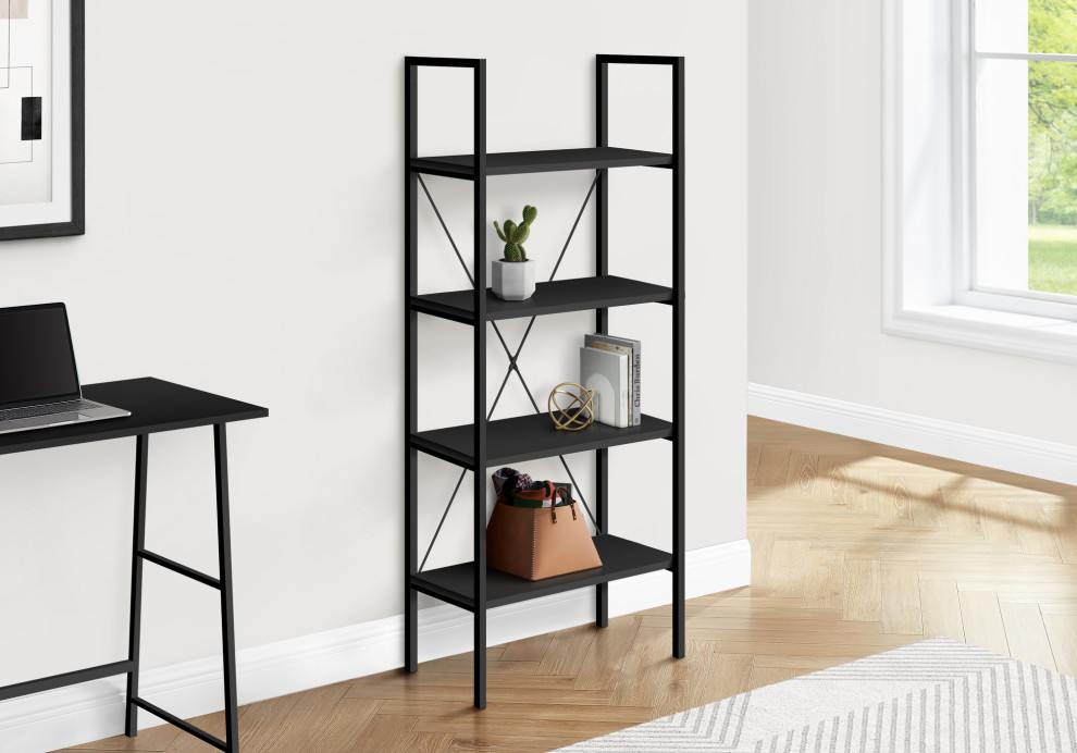 Bookcase 48 quotH Metal   Industrial   Bookcases   by Monarch Specialties  Houzz