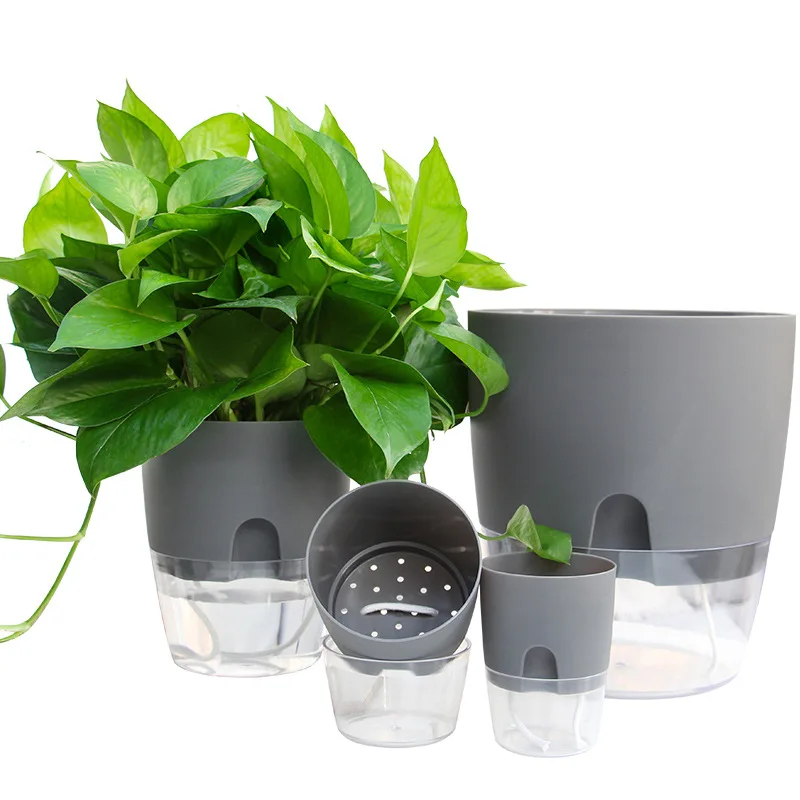 self watering plant pot  garden Automatic Water Self Watering Planter small the lazy self watering plastic flower pot