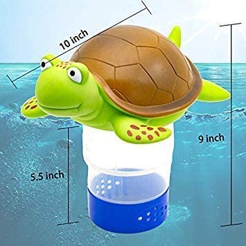 POOL Premium Animal Floating Pool Chlorine Dispenser for Chemical Tablets Fits 3" Tabs Bromine Holder